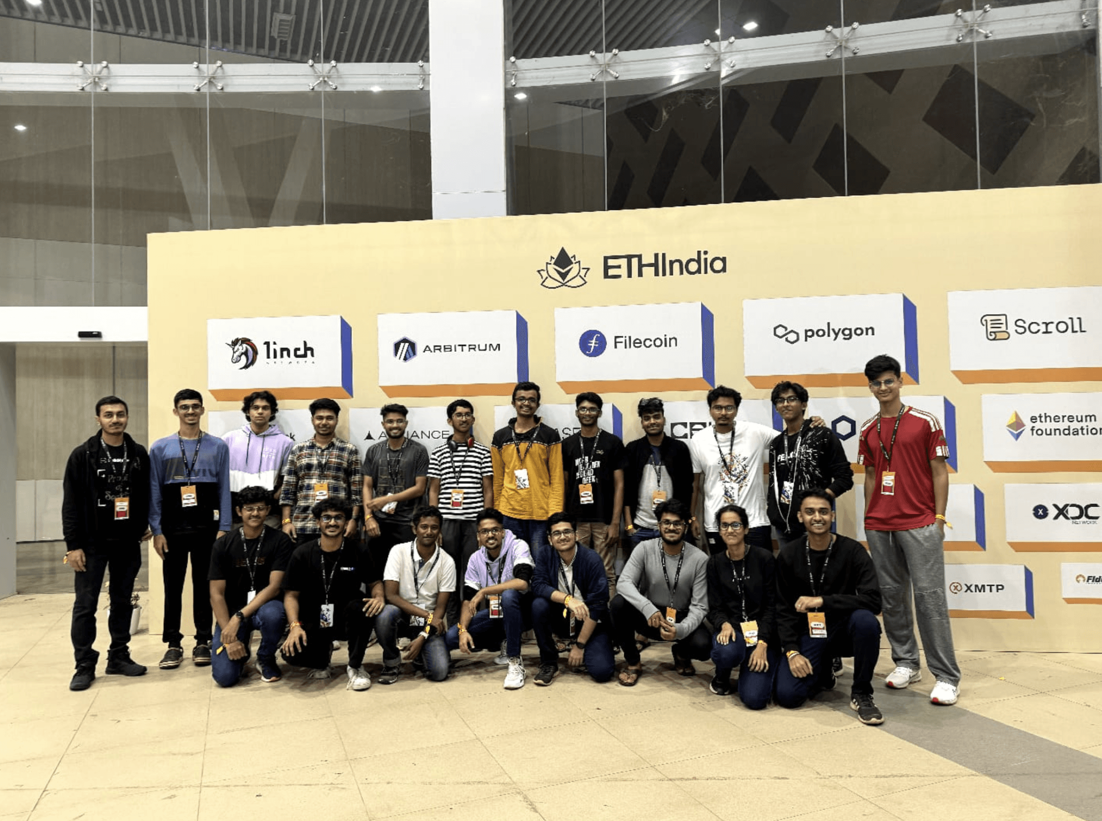 WebClub at ETHIndia'23, the first one we went to as a group.